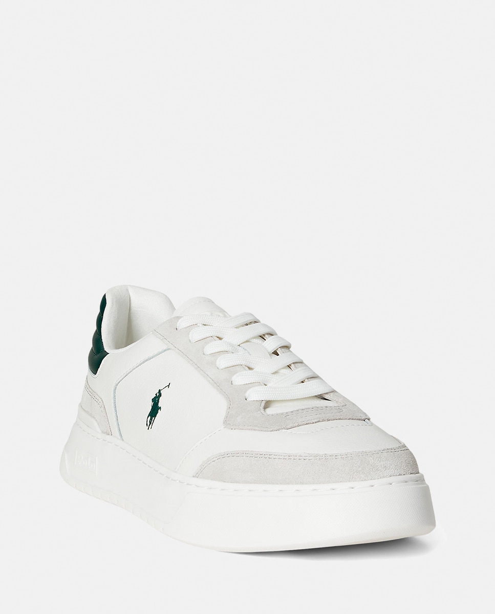 Sapatilhas Baixas RLITE SPORT em Pele Branco-2