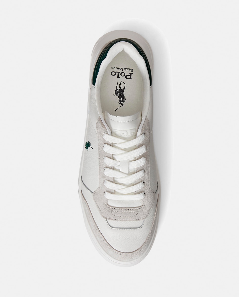 Sapatilhas Baixas RLITE SPORT em Pele Branco-4