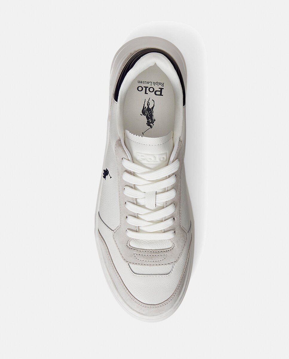 Sapatilhas Baixas RLITE SPORT em Pele Branco-3