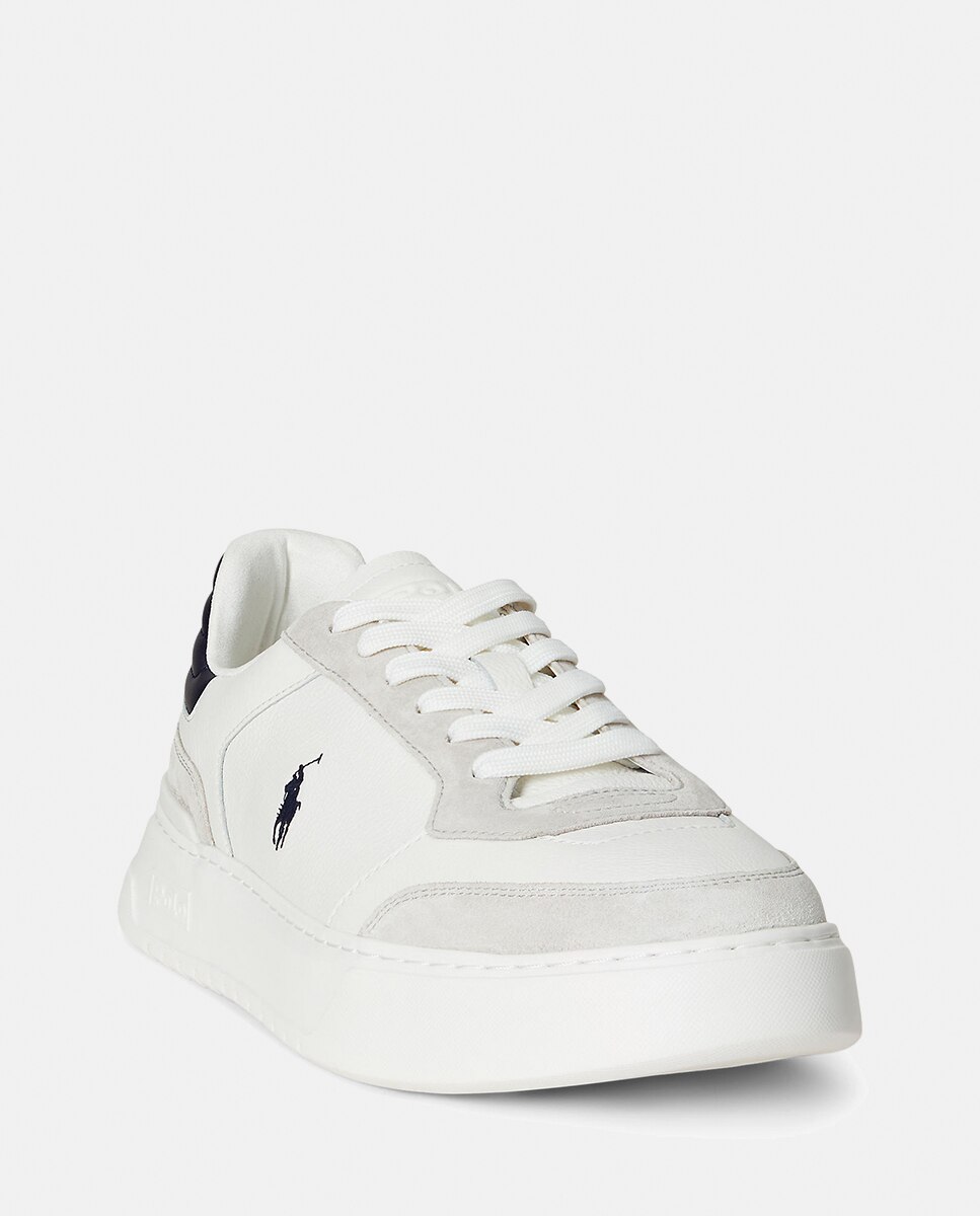 Sapatilhas Baixas RLITE SPORT em Pele Branco-4