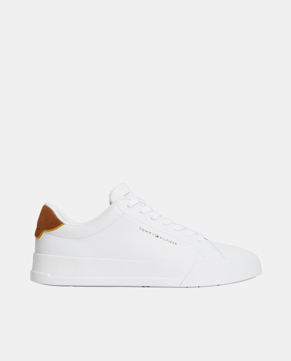 Tommy Hilfiger - Zapatilla TH Court de piel de hombre con logo.