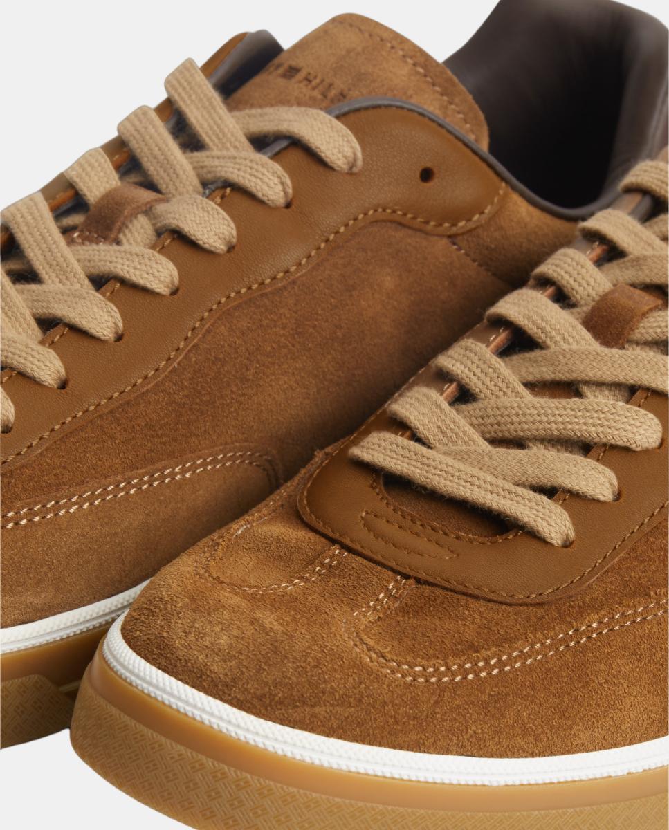 Zapatilla de hombre TH Lo Lux de piel - Tommy Hilfiger - Marrón Marrón-5