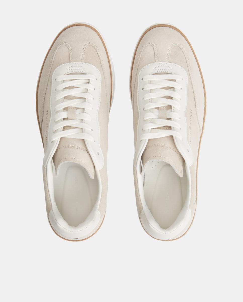 Zapatilla de hombre TH Lo Lux de piel - Tommy Hilfiger - Beige Beige-4