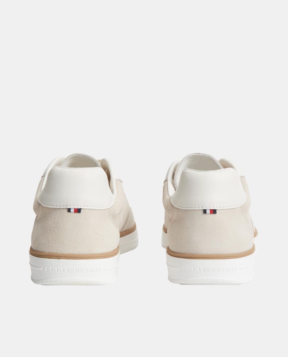 Zapatilla de hombre TH Lo Lux de piel - Tommy Hilfiger - Beige Beige-5