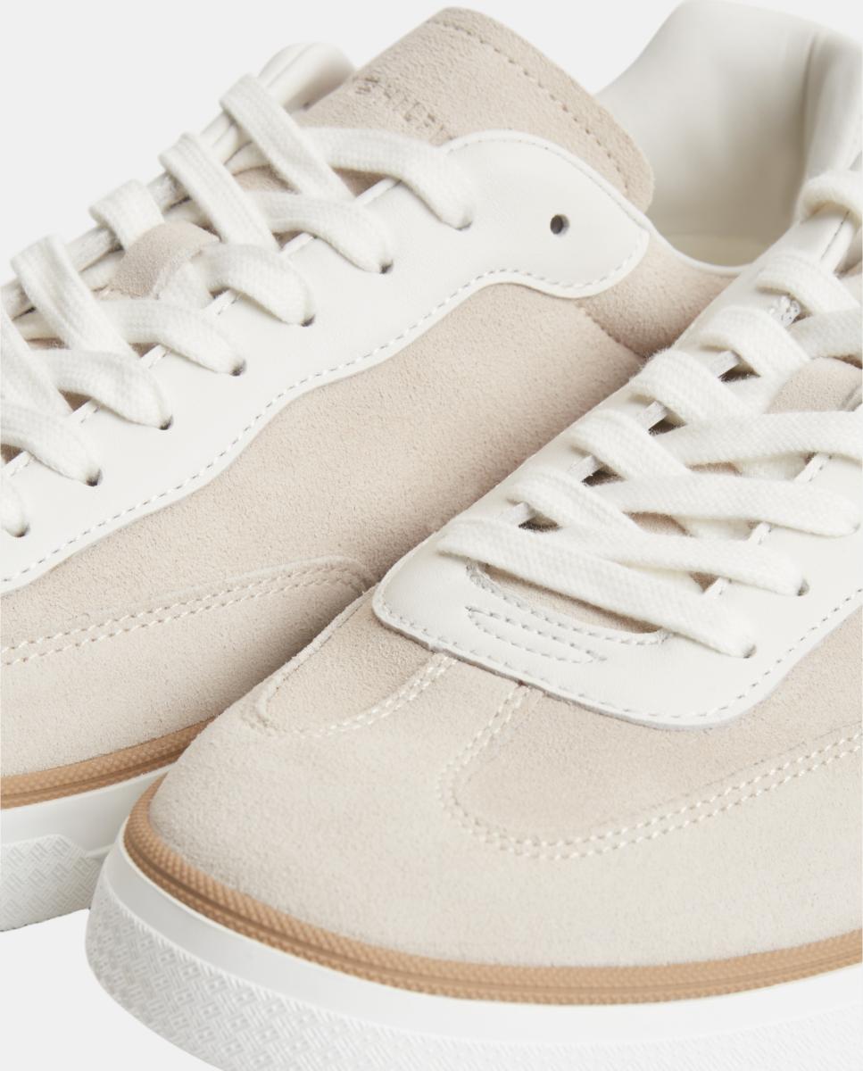 Zapatilla de hombre TH Lo Lux de piel - Tommy Hilfiger - Beige Beige-6