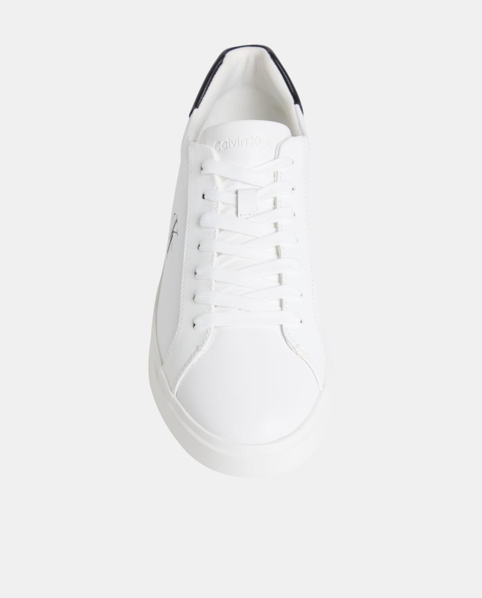Zapatillas de piel perfil bajo Calvin Klein - Blanco Blanco-3