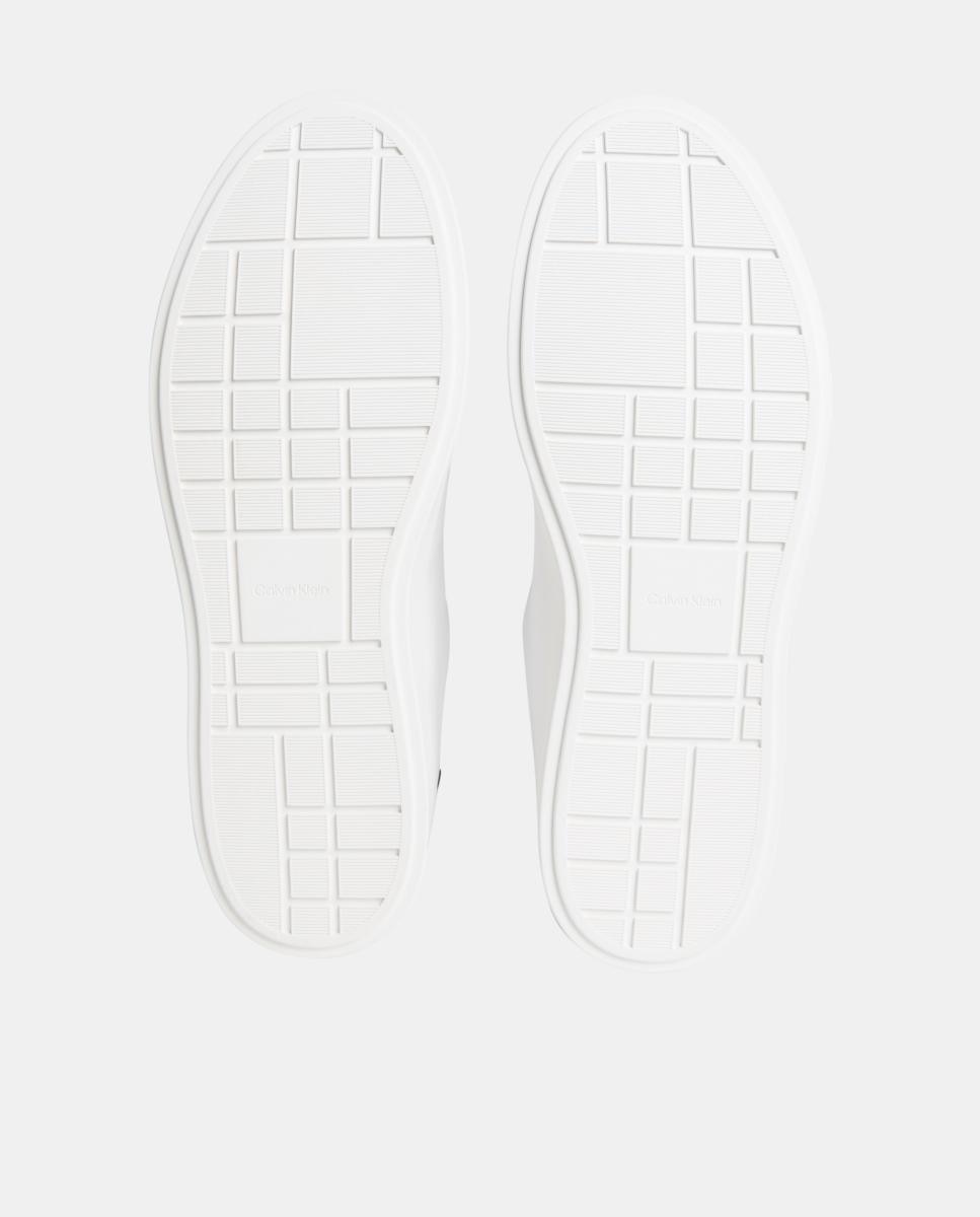 Zapatillas de piel perfil bajo Calvin Klein - Blanco Blanco-4