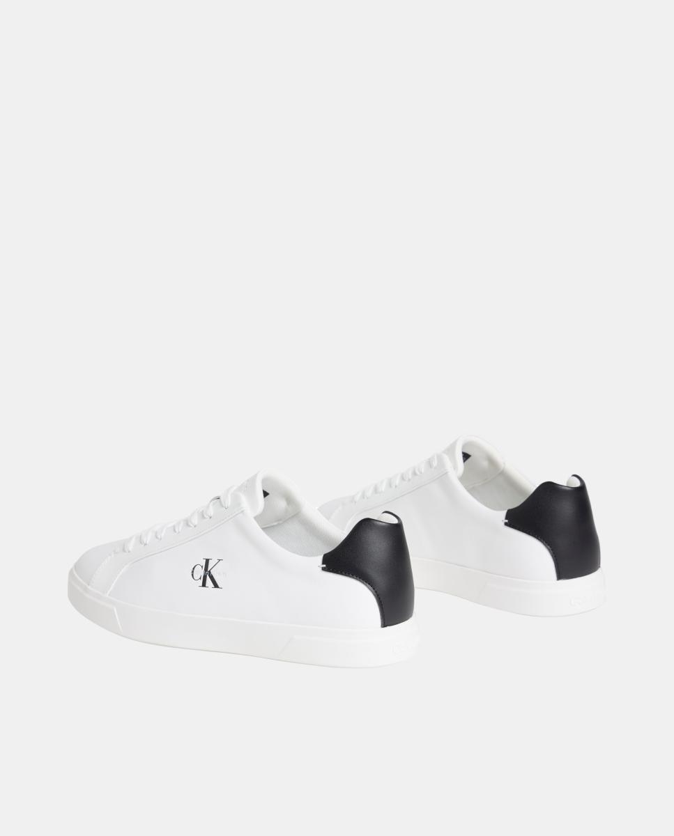 Zapatillas de piel perfil bajo Calvin Klein - Blanco Blanco-5