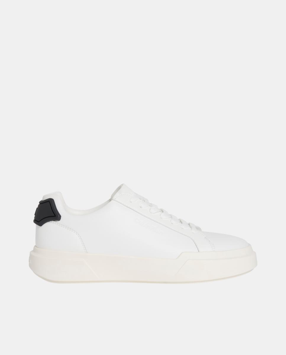 Imagen 0 de Zapatillas de piel suela chunky Calvin Klein Blanco