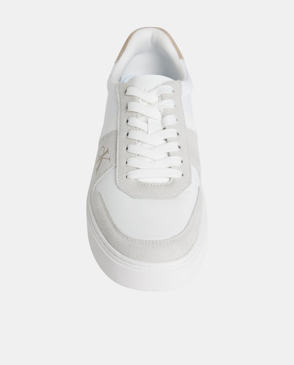 Zapatillas de nylon y ante con logo Calvin Klein - Blanco Blanco-3