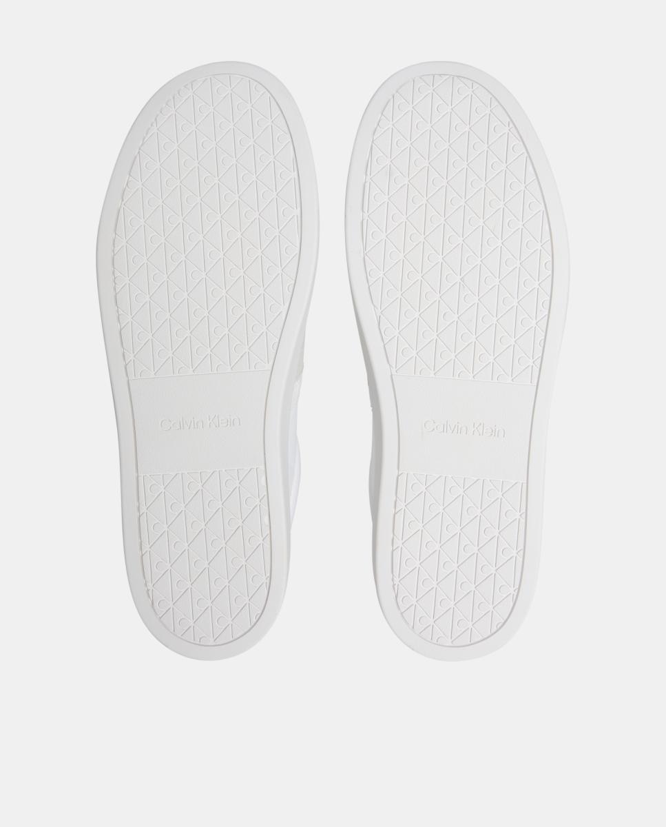 Zapatillas de nylon y ante con logo Calvin Klein - Blanco Blanco-5