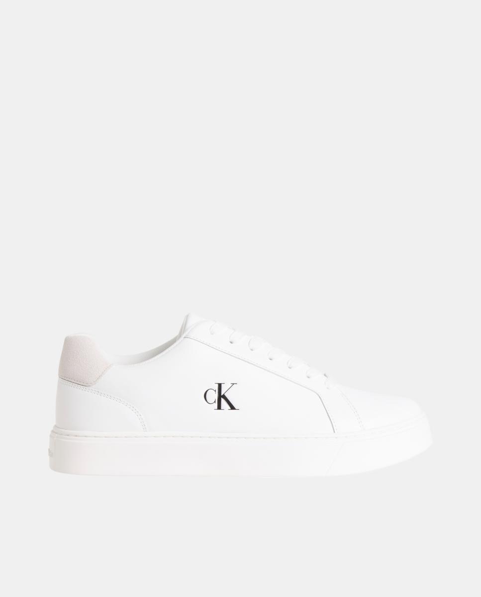 Imagen 0 de Zapatillas de piel clásicas cupsole Calvin Klein Blanco