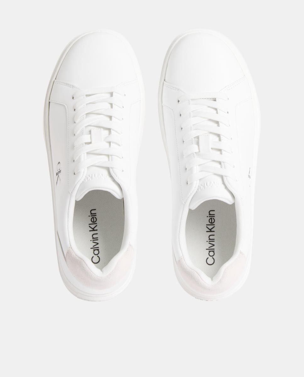 Zapatillas de piel clásicas cupsole Calvin Klein - Blanco Blanco-3