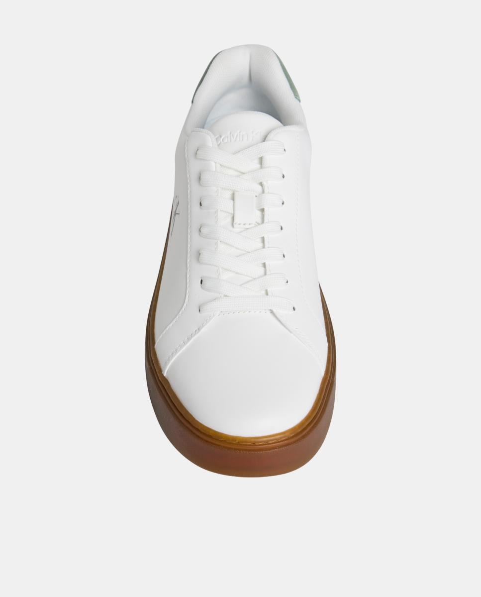 Zapatillas de piel cupsole suela caramelo Calvin Klein - Blanco Blanco-5