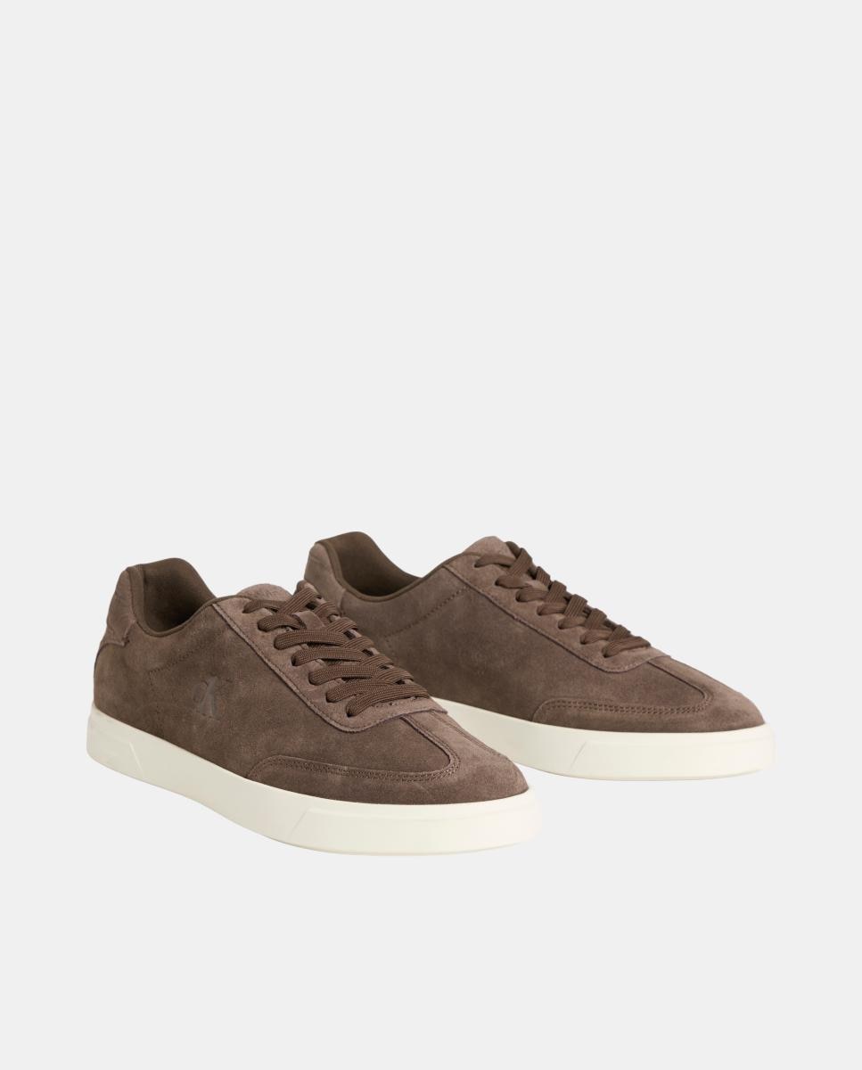 Imagen 2 de Zapatilla de piel en ante calvin klein - Marrón Marrón
