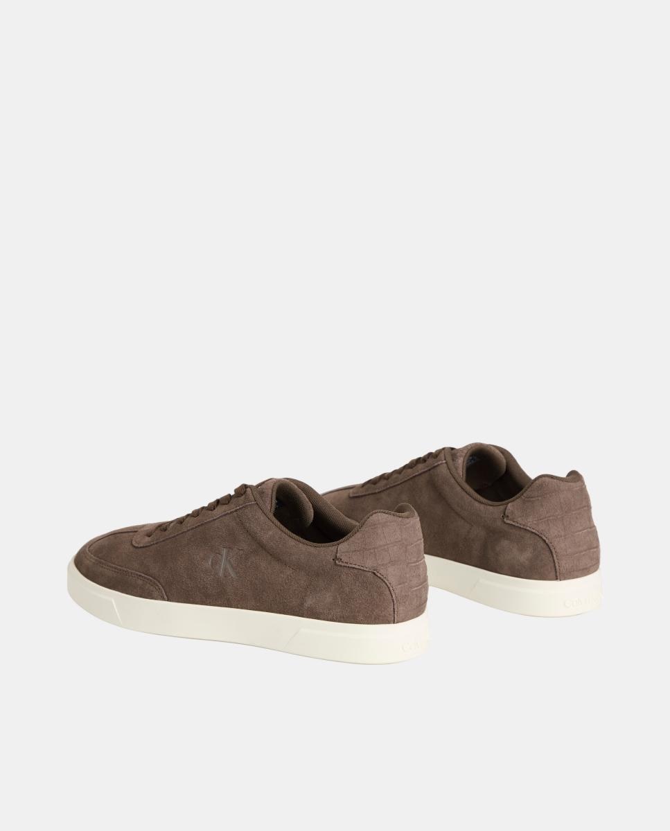Imagen 3 de Zapatilla de piel en ante calvin klein - Marrón Marrón