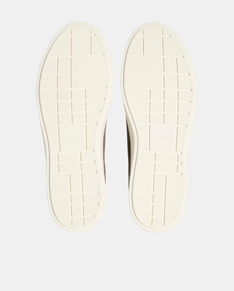 Imagen 5 de Zapatilla de piel en ante calvin klein - Marrón Marrón