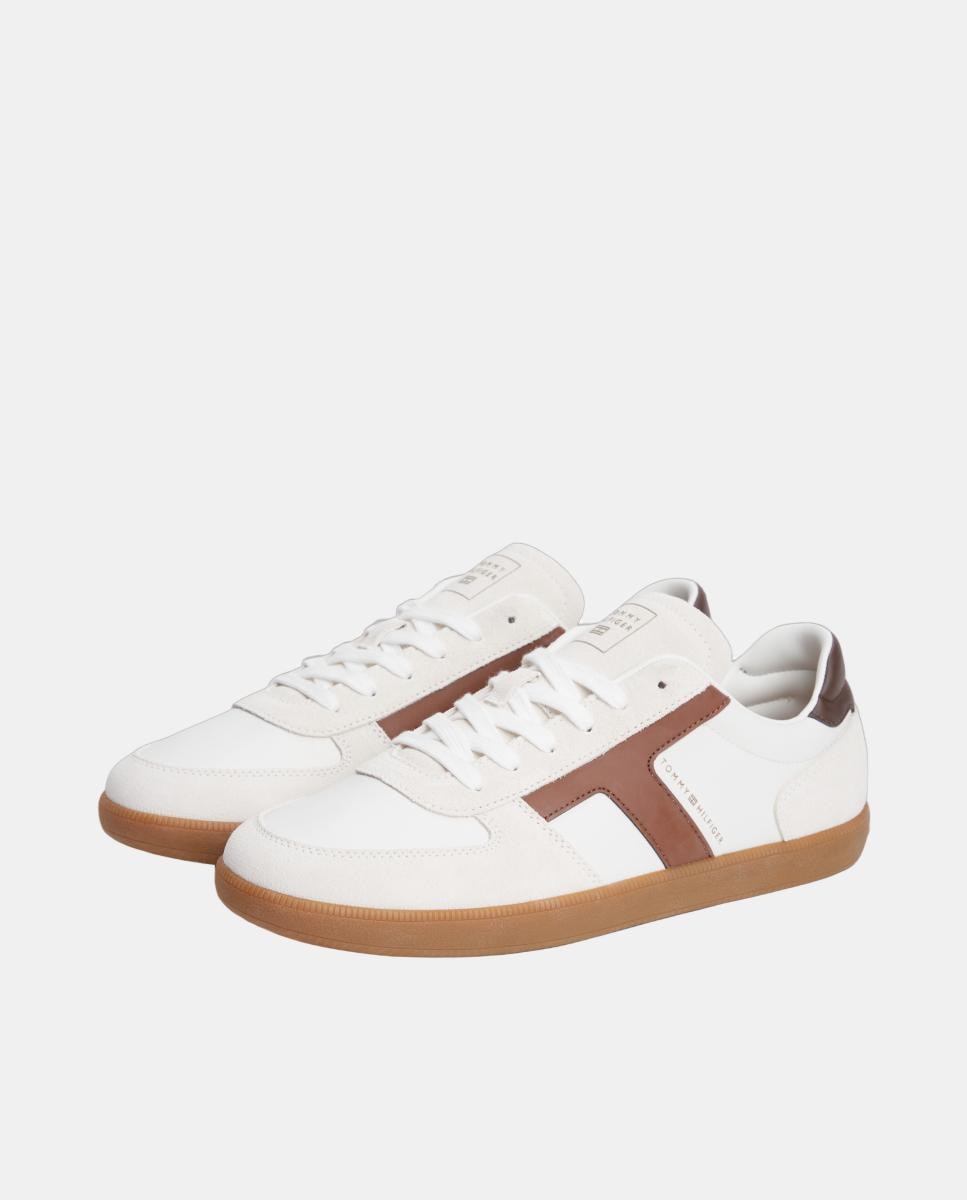 Zapatilla TH Tribeca de piel - Tommy Hilfiger - Blanco Blanco-2