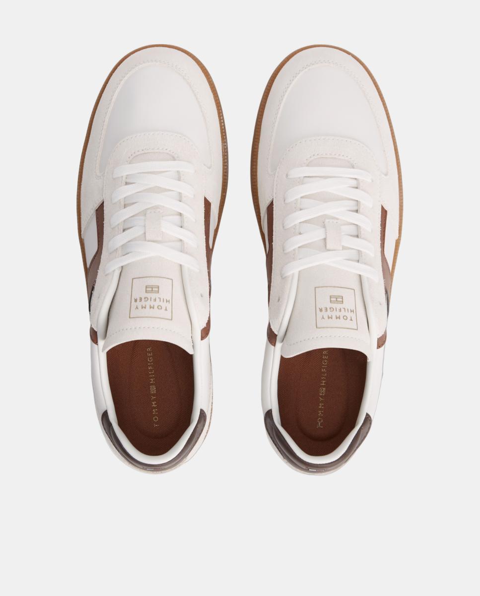 Zapatilla TH Tribeca de piel - Tommy Hilfiger - Blanco Blanco-3