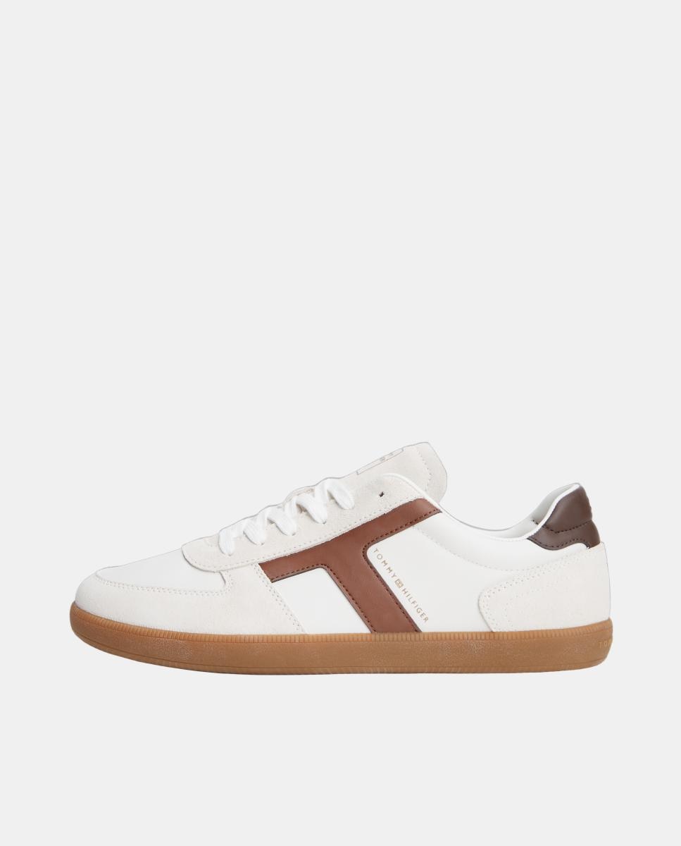 Zapatilla TH Tribeca de piel - Tommy Hilfiger - Blanco Blanco-4