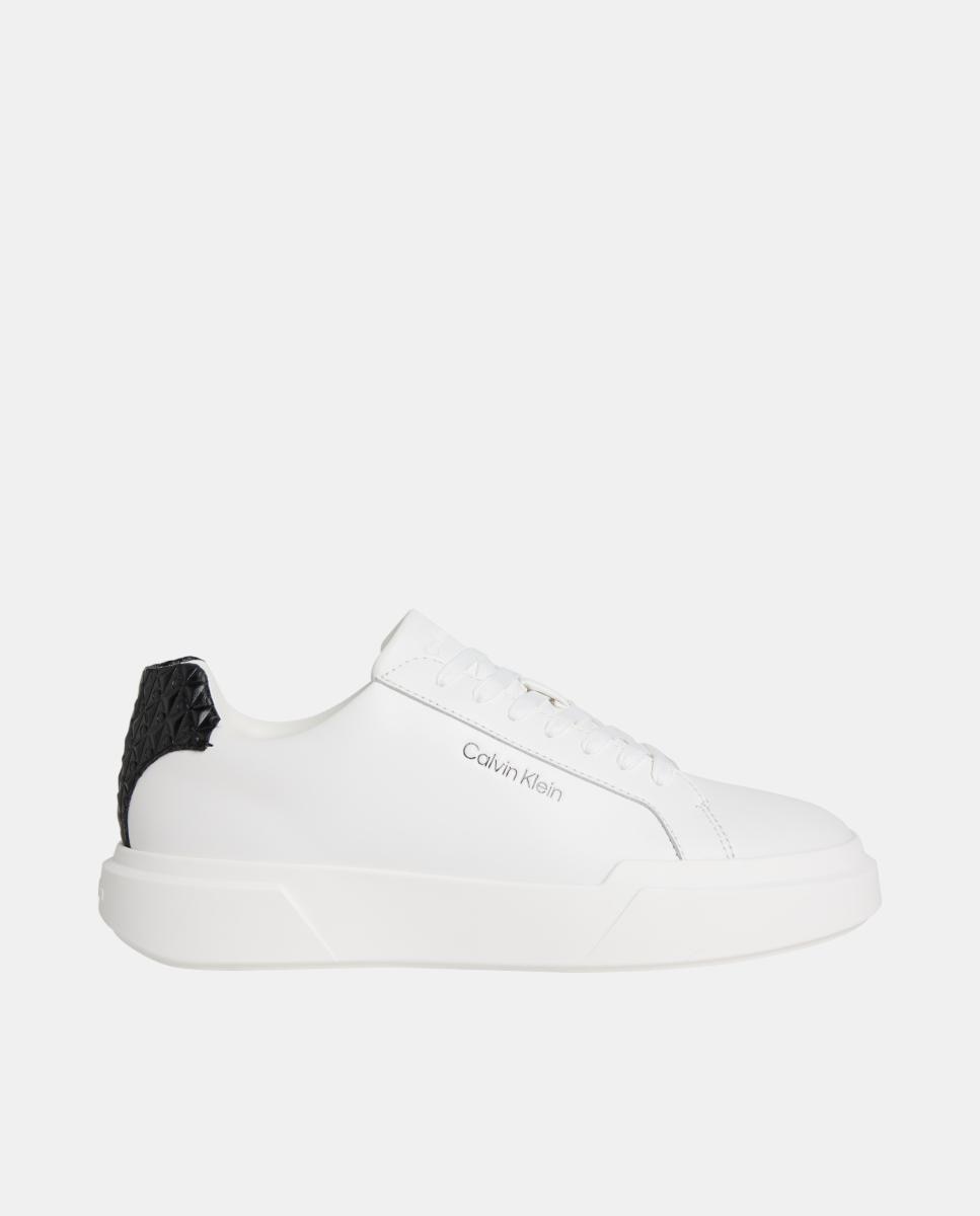 Imagen 0 de Zapatilla de piel calvin klein Blanco