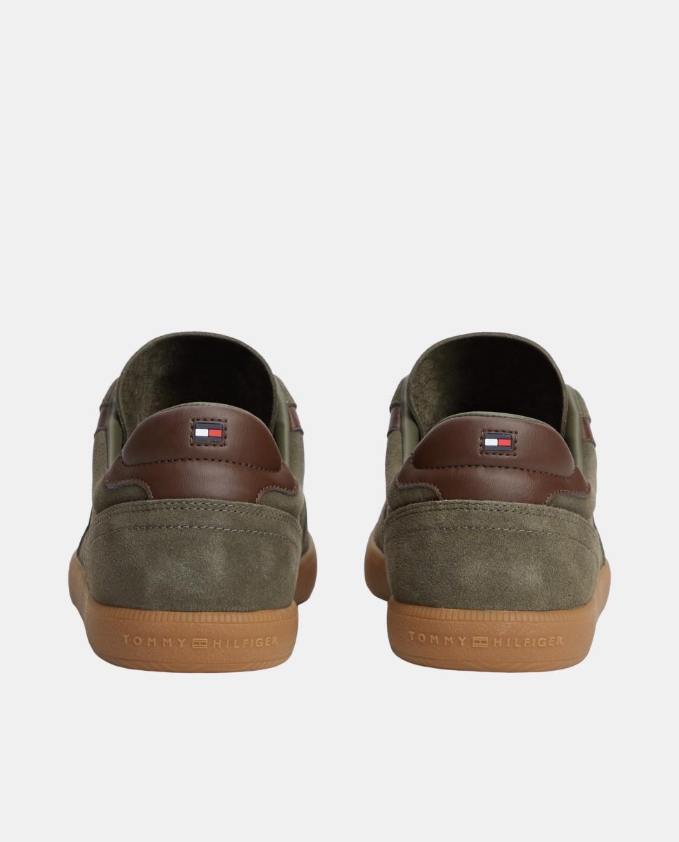 Zapatilla TH Tribeca de piel - Tommy Hilfiger - Verde Oliva Verde Oliva-6