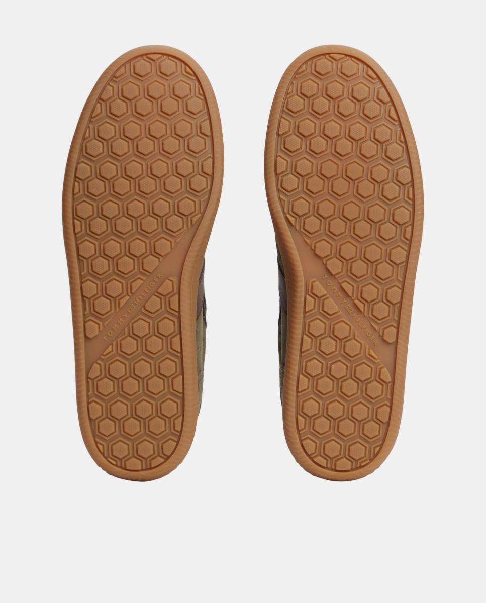 Zapatilla TH Tribeca de piel - Tommy Hilfiger - Verde Oliva Verde Oliva-7
