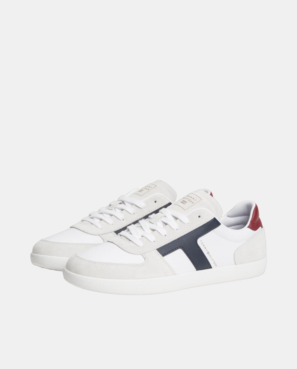 Sapatilhas Tribeca em Pele Branco-2