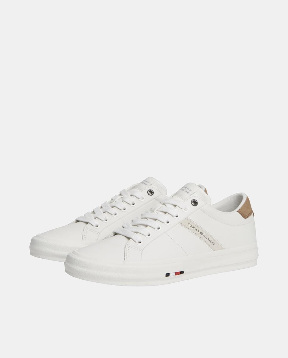 Zapatilla tipo casco de piel TH - Tommy Hilfiger - Blanco Blanco-2