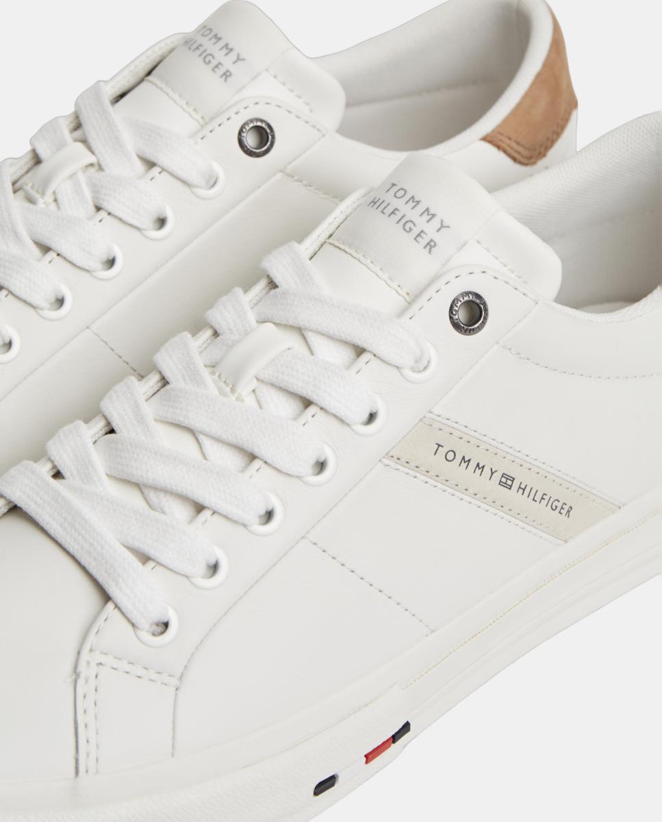 Zapatilla tipo casco de piel TH - Tommy Hilfiger - Blanco Blanco-3