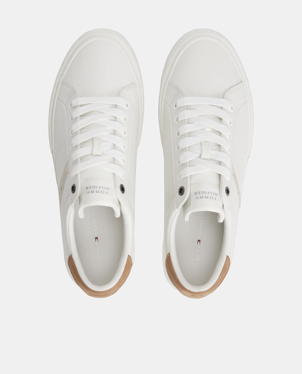 Zapatilla tipo casco de piel TH - Tommy Hilfiger - Blanco Blanco-4