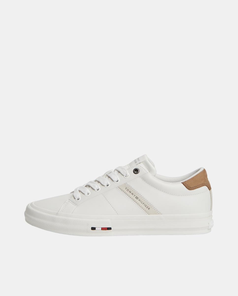 Zapatilla tipo casco de piel TH - Tommy Hilfiger - Blanco Blanco-5