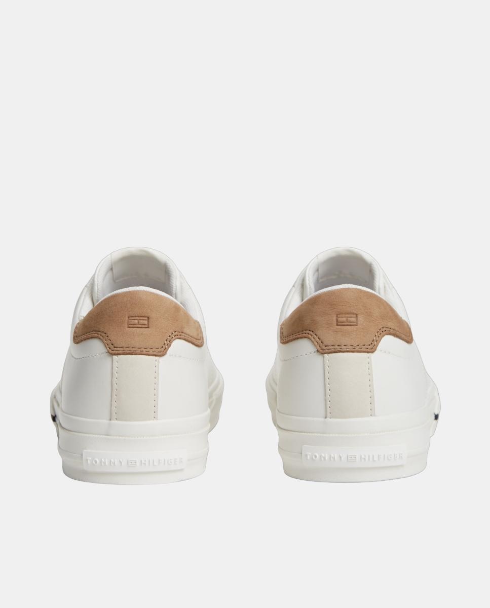 Zapatilla tipo casco de piel TH - Tommy Hilfiger - Blanco Blanco-6