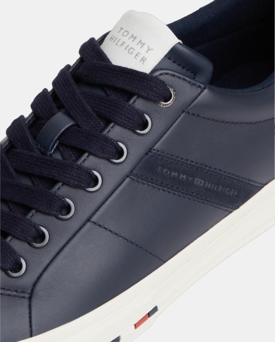 Zapatilla tipo casco de piel TH - Tommy Hilfiger - Azul marino Azul marino-3