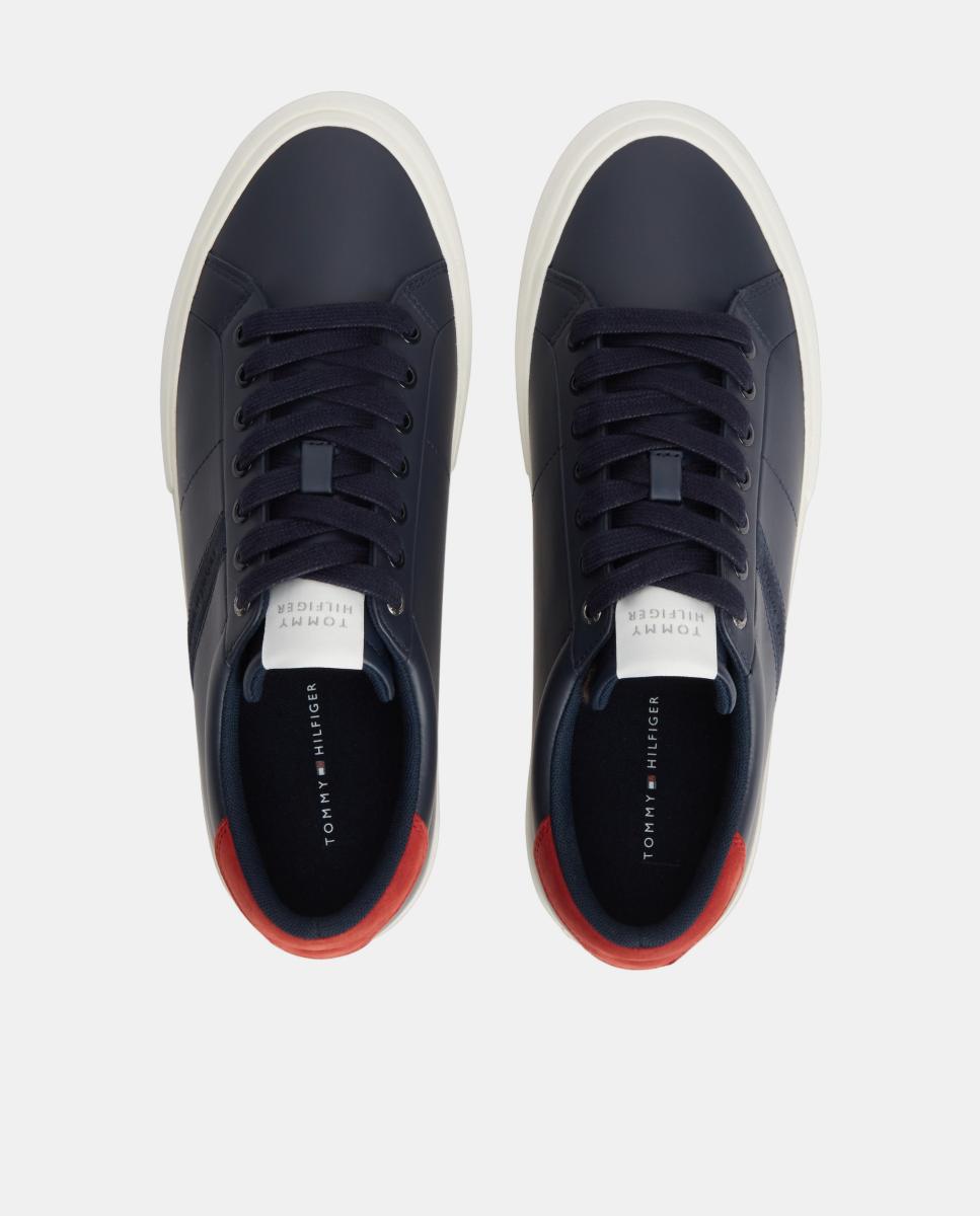 Zapatilla tipo casco de piel TH - Tommy Hilfiger - Azul marino Azul marino-4
