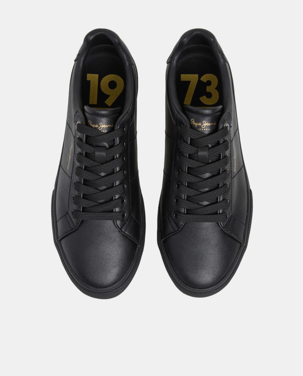Sapatilhas Vulcanizadas com Design Clássico Preto-3
