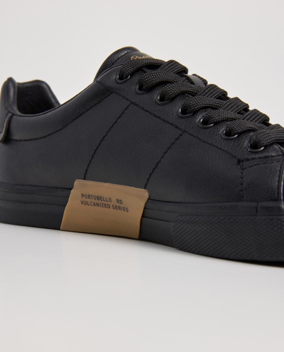 Sapatilhas Vulcanizadas com Design Clássico Preto-4