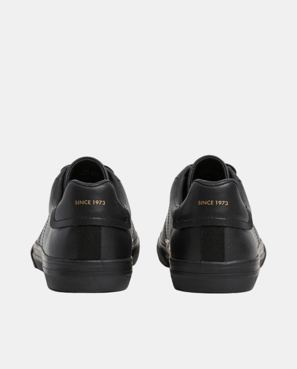 Sapatilhas Vulcanizadas com Design Clássico Preto-5