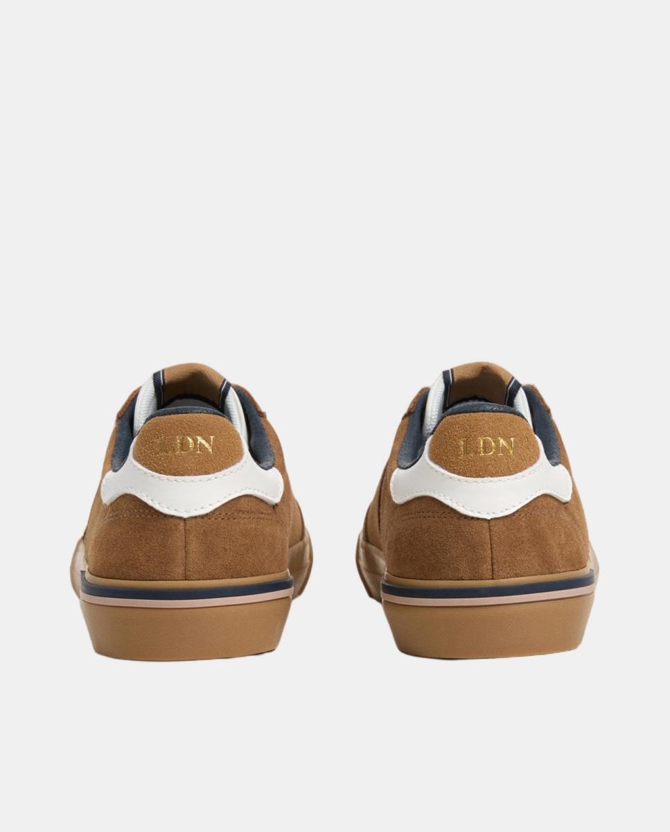 Sapatilhas de Cano Baixo Vulcanizadas com Design Superior Renovado Castanho caramelo-5