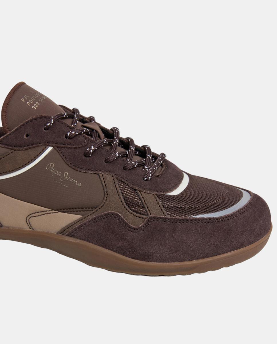 Nueva zapatilla Barefoot de diseño minimalista - Pepe Jeans - Marrón claro Marrón claro-5