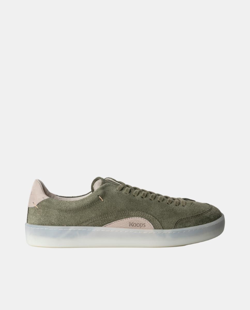 Zapatillas de piel con suela plana barefoot - KOOPS - Verde Verde-1