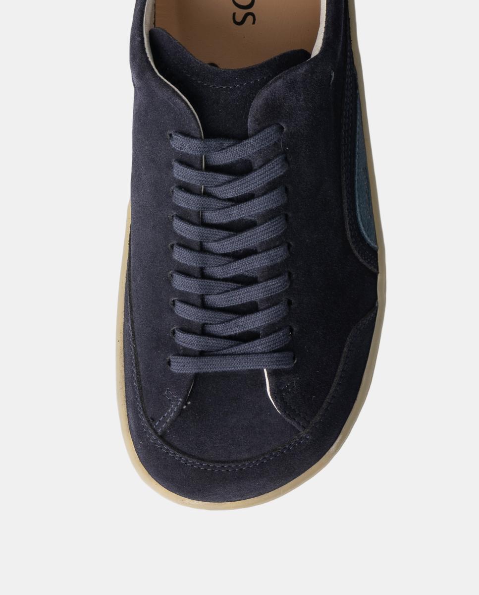 Zapatillas de piel con suela plana barefoot - KOOPS - Azul marino Azul marino-5