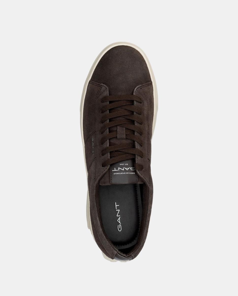 Zapatilla joree de hombre de ante - Gant - Marrón oscuro Marrón oscuro-6