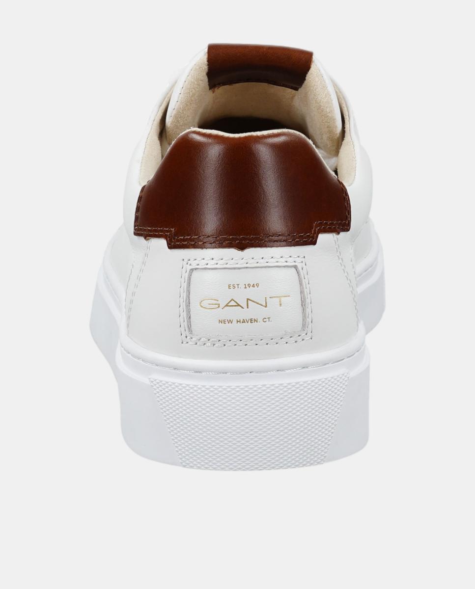 Zapatilla mc julien de hombre de piel con logo - Gant - Blanco Blanco-4