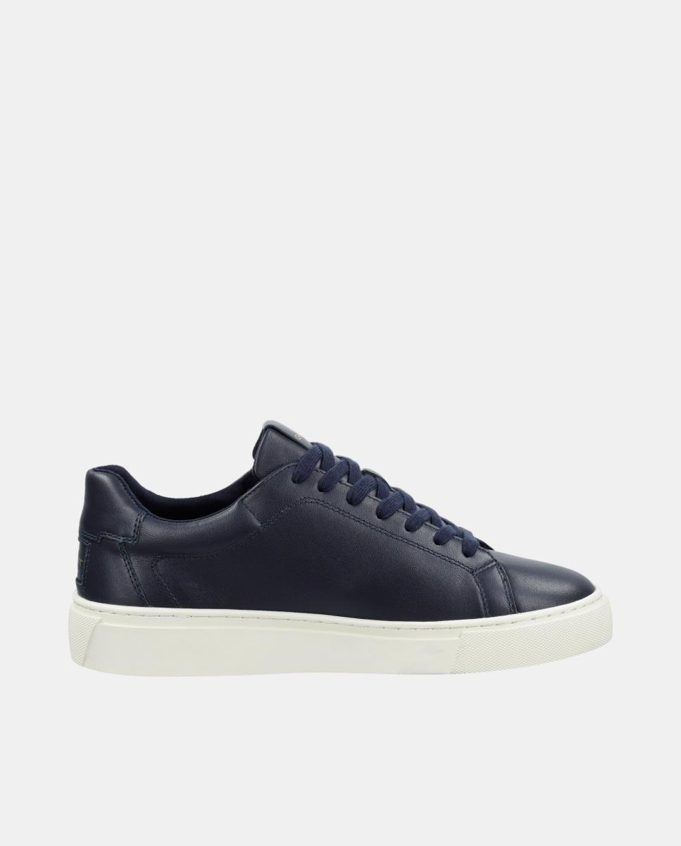 Zapatilla mc julien de hombre de piel con logo - Gant - Azul oscuro Azul oscuro-1