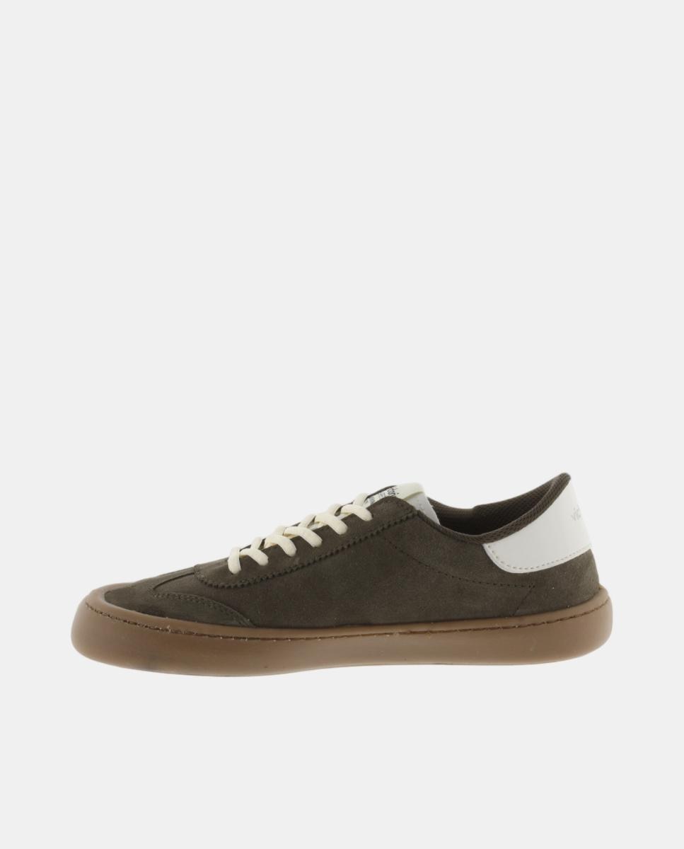Sapatilhas Desportivas Unissexo Barefoot de Croute com Peças em Contraste e Sola Caramelo Verde-militar-3