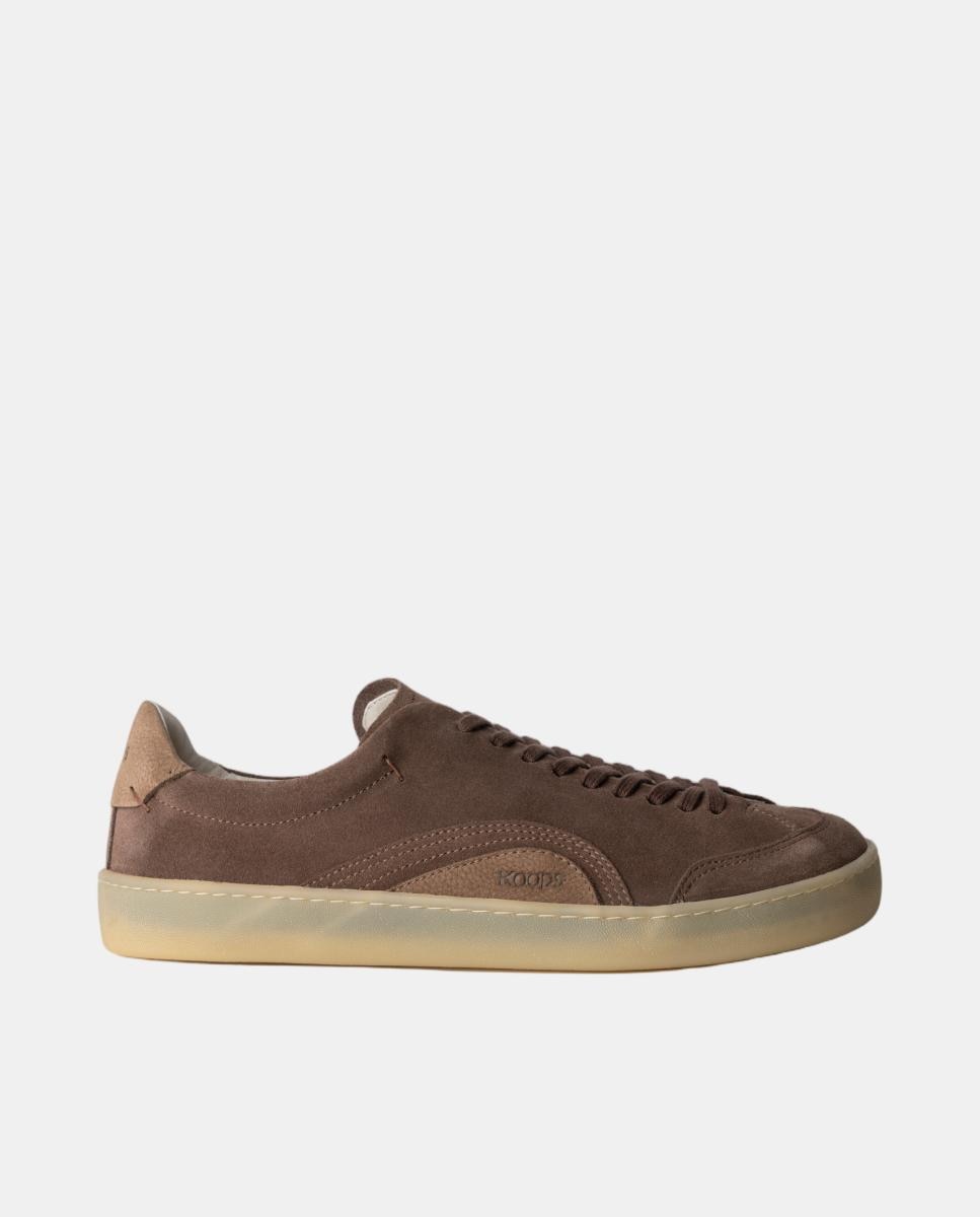 Imagen 0 de Zapatillas de piel con suela plana barefoot Marrón