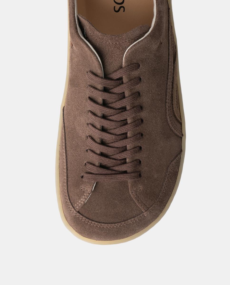 Zapatillas de piel con suela plana barefoot - KOOPS - Marrón Marrón-5