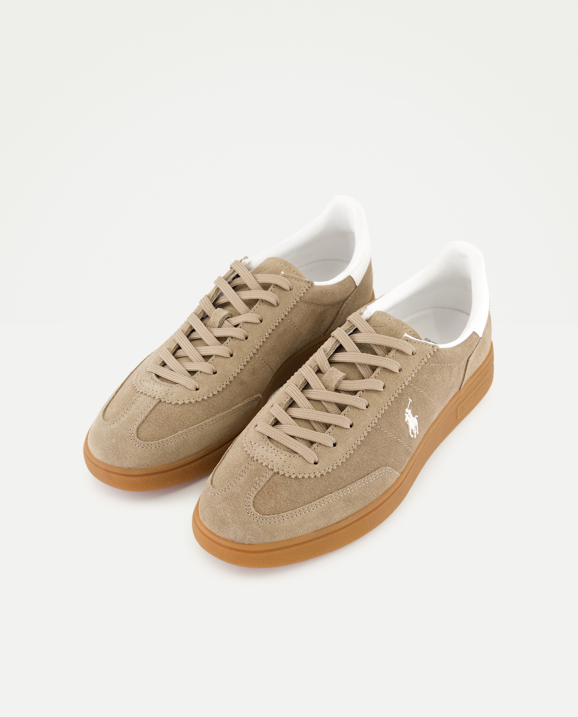 Zapatillas de hombre de ante Dirty Buck y Blanco lavado Deck - Polo Ralph Lauren - Beige Beige-4