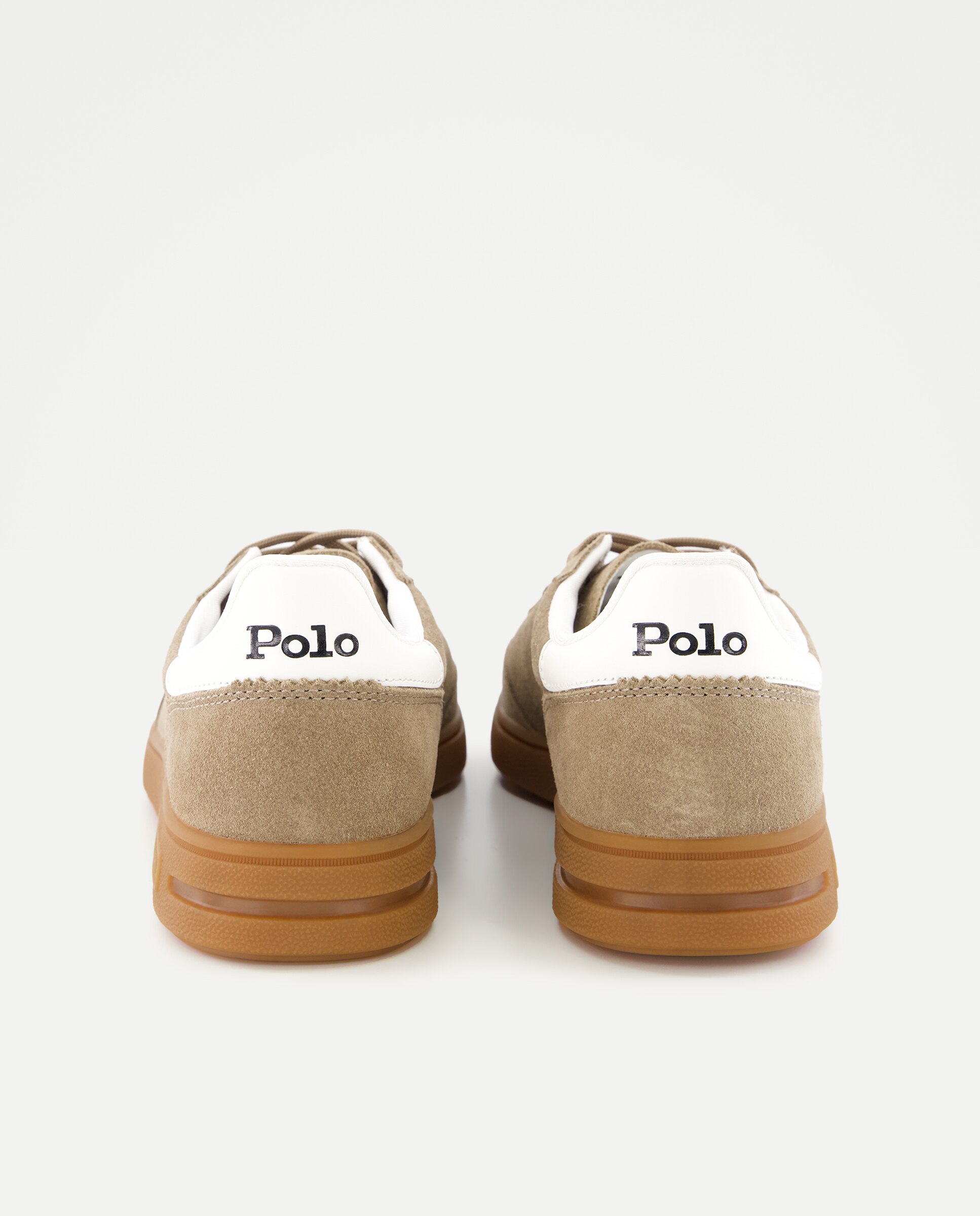 Zapatillas de hombre de ante Dirty Buck y Blanco lavado Deck - Polo Ralph Lauren - Beige Beige-5